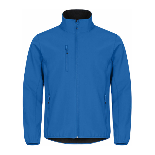 0200910 55 classicsoftshelljacket royalblue front preview - Clique Classic Softshell Jacket