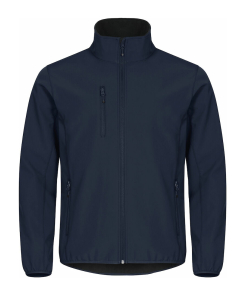 0200910 580 classicsoftshelljacket darknavy front preview - Clique Classic Softshell Jacket