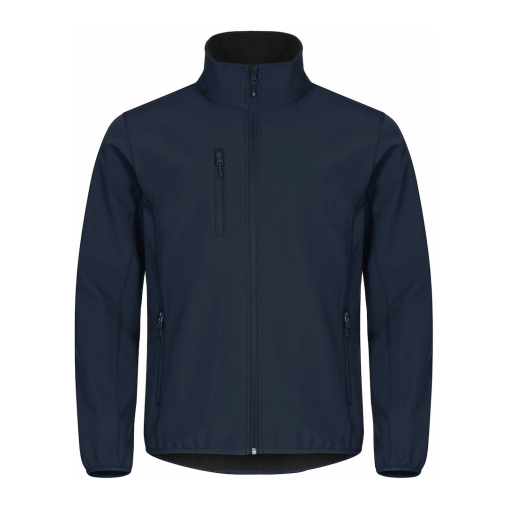 0200910 580 classicsoftshelljacket darknavy front preview - Clique Classic Softshell Jacket