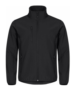 0200910 99 classicsoftshelljacket black front preview - Clique Classic Softshell Jacket