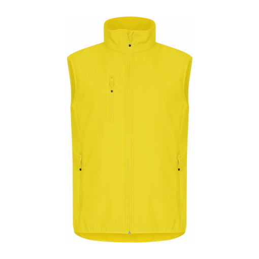 0200911 10 ClassicSoftshellVest Lemon front - Clique Classic Softshell Vest