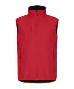 0200911 35 ClassicSoftshellVest Red front - Clique Classic Softshell Vest