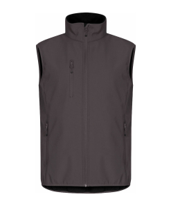 0200911 945 classicsoftshellvest darkgrey front preview 1 - Clique Classic Softshell Vest
