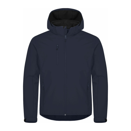 0200912 580 classicsoftshellhoody darknavy front preview - Clique Classic Hoody Softshell