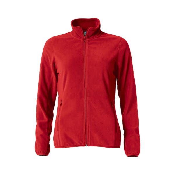 023915 RED - Clique Basic Micro Fleece Jacket - ladies Fit