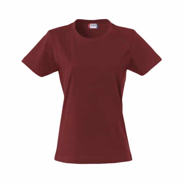 029031 BURGUNDY - Clique Basic T-shirt - Ladies Fit