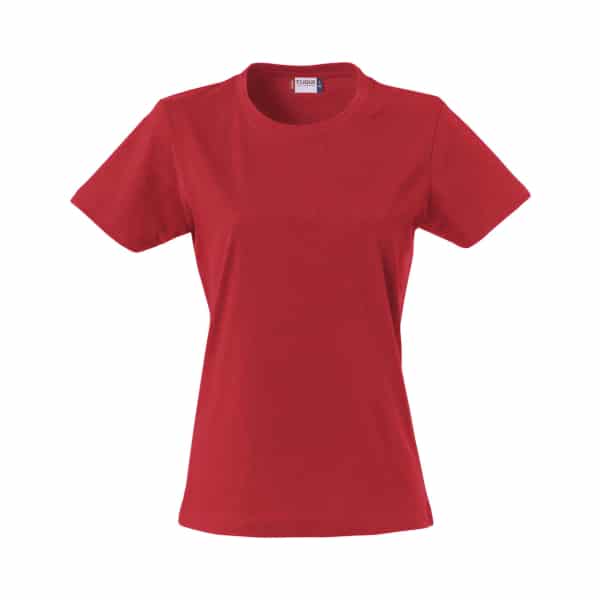 029031 RED - Clique Basic T-shirt - Ladies Fit