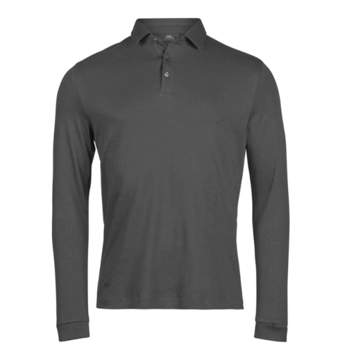 Tee Jays Pima cotton long-sleeve polo