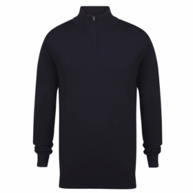 Henbury quarter zip jumper
