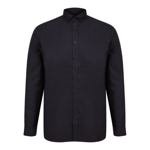Henbury Modern long sleeve Oxford shirt