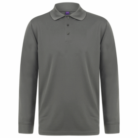 Henbury Long sleeve Coolplus® polo shirt