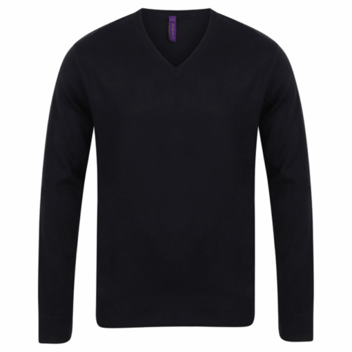 Henbury 12 gauge v-neck jumper