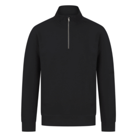 Henbury Unisex sustainable quarter-zip sweatshirt