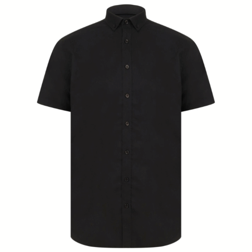 Henbury Modern short sleeve Oxford shirt