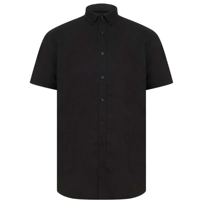 Henbury Modern short sleeve Oxford shirt 1 Henbury Modern short sleeve Oxford shirt