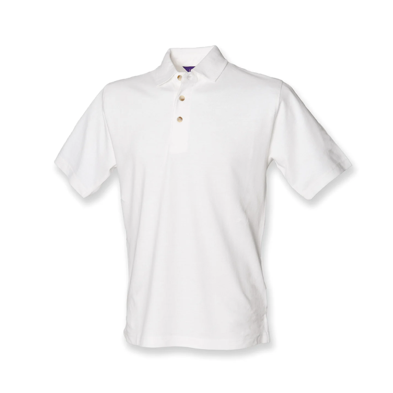 Henbury Classic cotton piqué polo with stand-up collar 1 Henbury Classic cotton piqué polo with stand-up collar