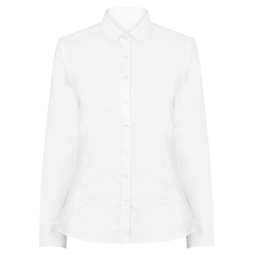 Henbury Women's modern long sleeve Oxford shirt