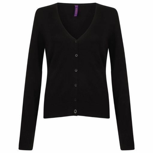 Henbury Women's v-neck cardigan