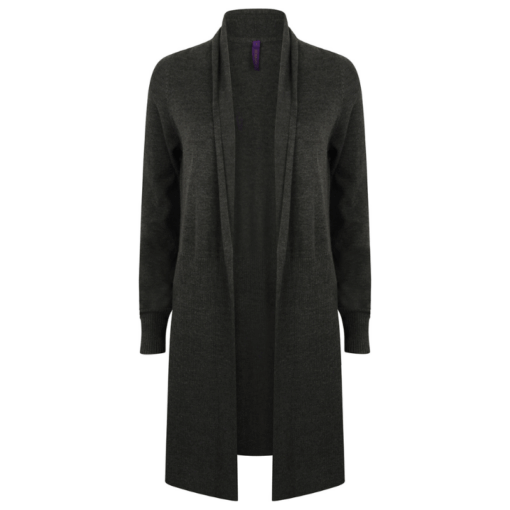 Henbury Women's longline open cardigan