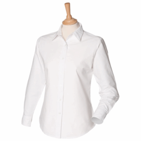 Henbury Women’s classic long sleeve Oxford shirt