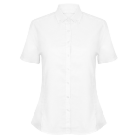Henbury Women’s modern short sleeve Oxford shirt
