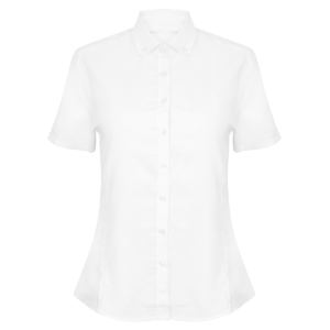 Henbury Women's modern short sleeve Oxford shirt 1 Henbury Women's modern short sleeve Oxford shirt