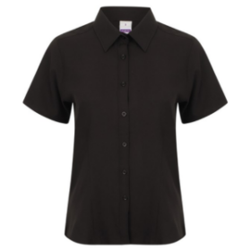 Henbury Women’s wicking antibacterial short sleeve shirt
