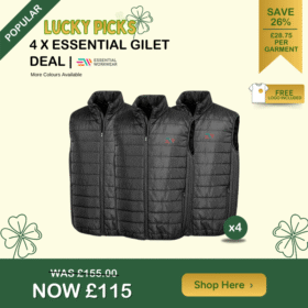 4 x Essential Workwear Gilet Deal