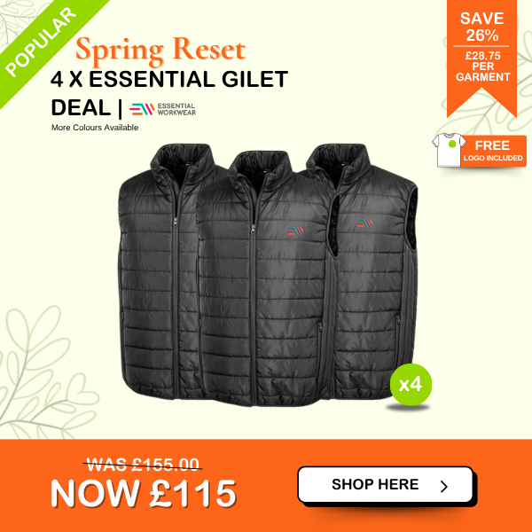 4 x branded gilet deal