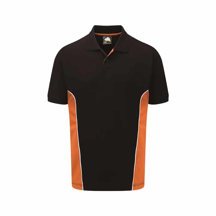 Silverstone Poloshirt_ Black-Orange