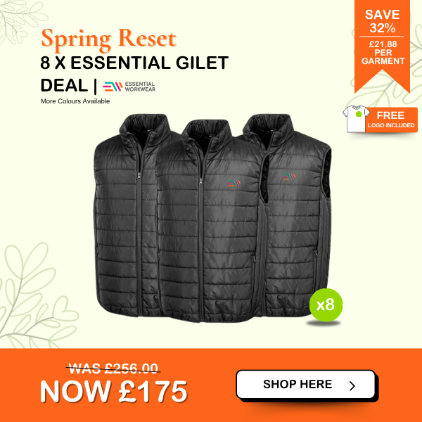 8 x branded gilet deal