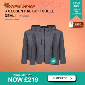 8 x Essential Softshell Jacket Deal