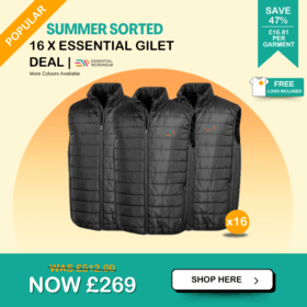 16 x Essential Gilet Deal