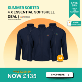 4 x Essential Workwear Softshell Deal