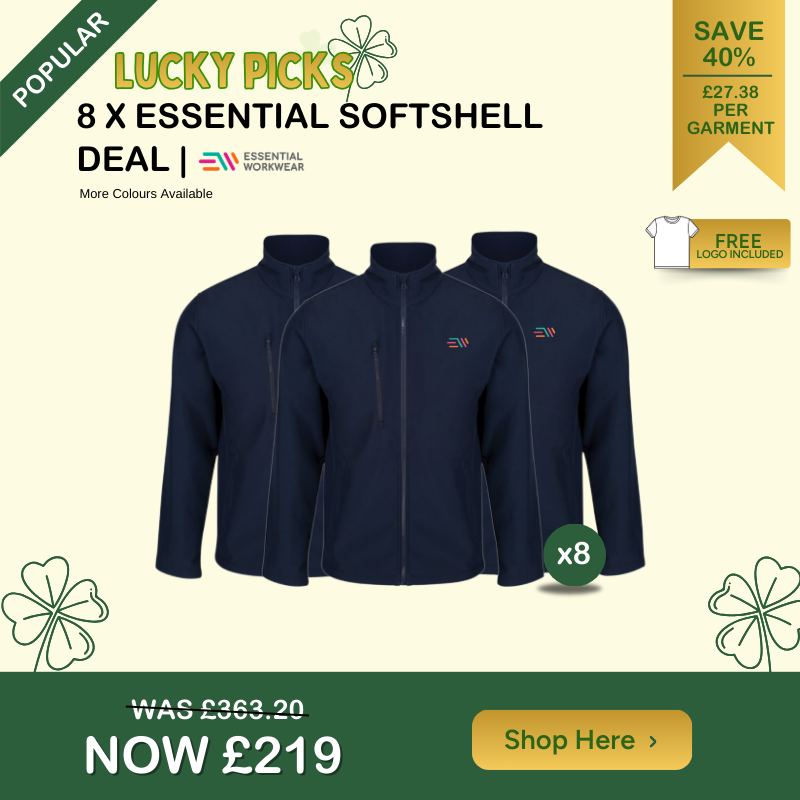8 x Essential Workwear Softshell Deal
