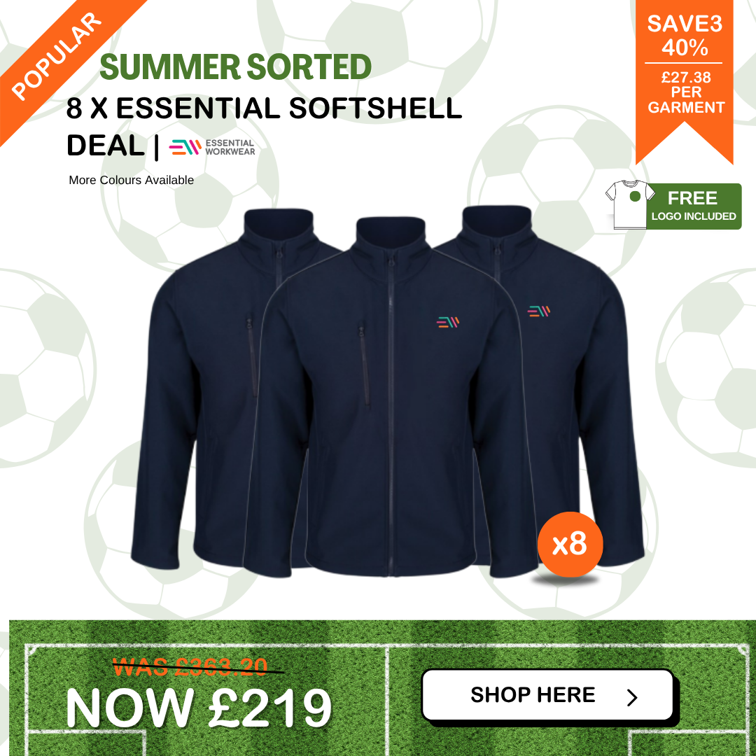8 x Essential Softshell Jacket Deal