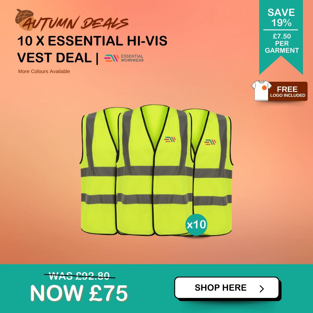 branded hi-vis vests
