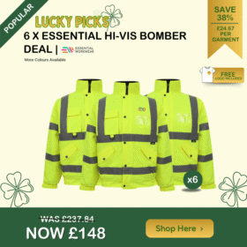 6 x Essential Hi-Vis Bomber Deal