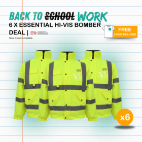 6 x Essential Hi-Vis Bomber Deal