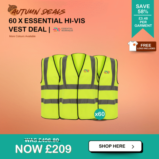 branded hi-vis vests