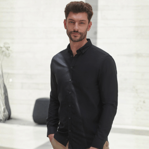 Henbury Modern long sleeve Oxford shirt 2 Henbury Modern long sleeve Oxford shirt