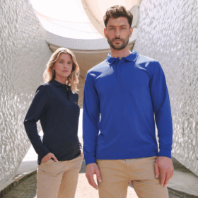 Henbury Long sleeve Coolplus® polo shirt