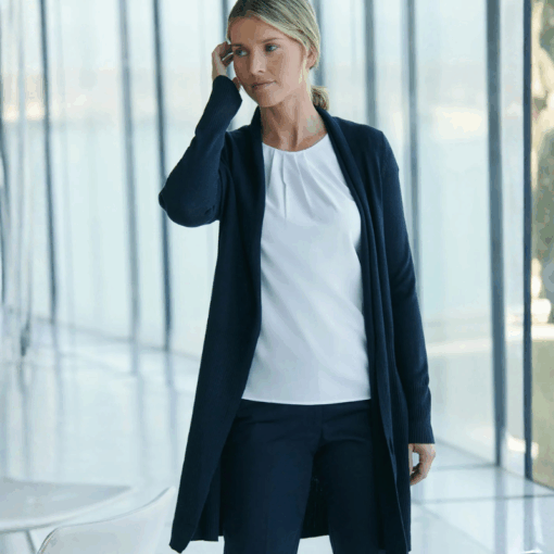 Henbury Women's longline open cardigan 2 Henbury Women's longline open cardigan