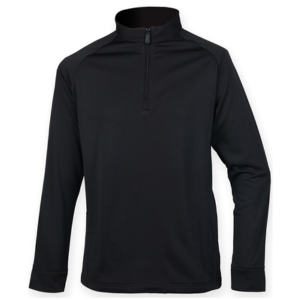 Henbury Quarter-zip top with wicking finish 3 Henbury Quarter-zip top with wicking finish