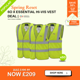 60 x Essential Kapton Hi-Vis Vest Deal