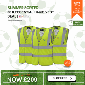 60 x Essential Kapton Hi-Vis Vest Deal
