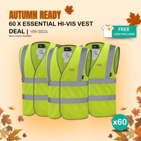 60 x Essential Kapton Hi-Vis Vest Deal