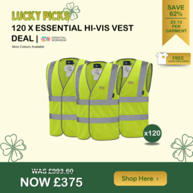120 x Essential Kapton Hi-Vis Vest Deal