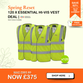 120 x Essential Kapton Hi-Vis Vest Deal