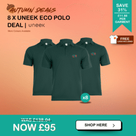 8 x Uneek Eco Polo Deal